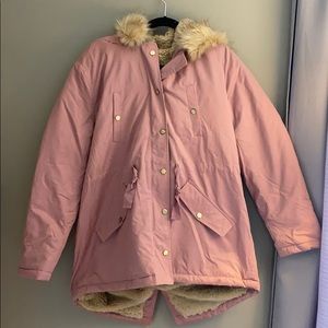 Loft Parka - Mauve Pink Size M New with Tags